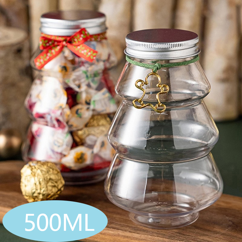 Chocolate Snack - 500ml Christmas Tree Sweet Jar Kids