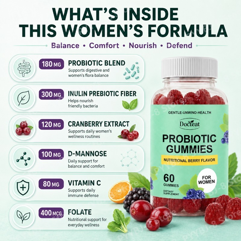 Women Probiotic Gummies 60 Cou - Dried Fruit 评论和价格