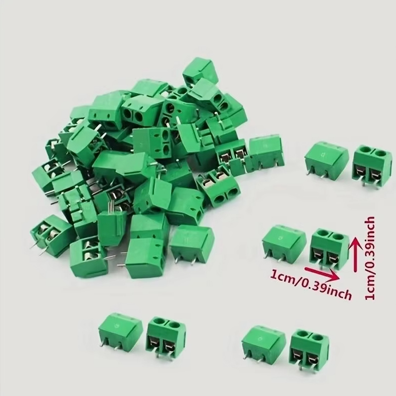 50PCS PCB Terminal Block Conne - Nuts Mix 评论和价格