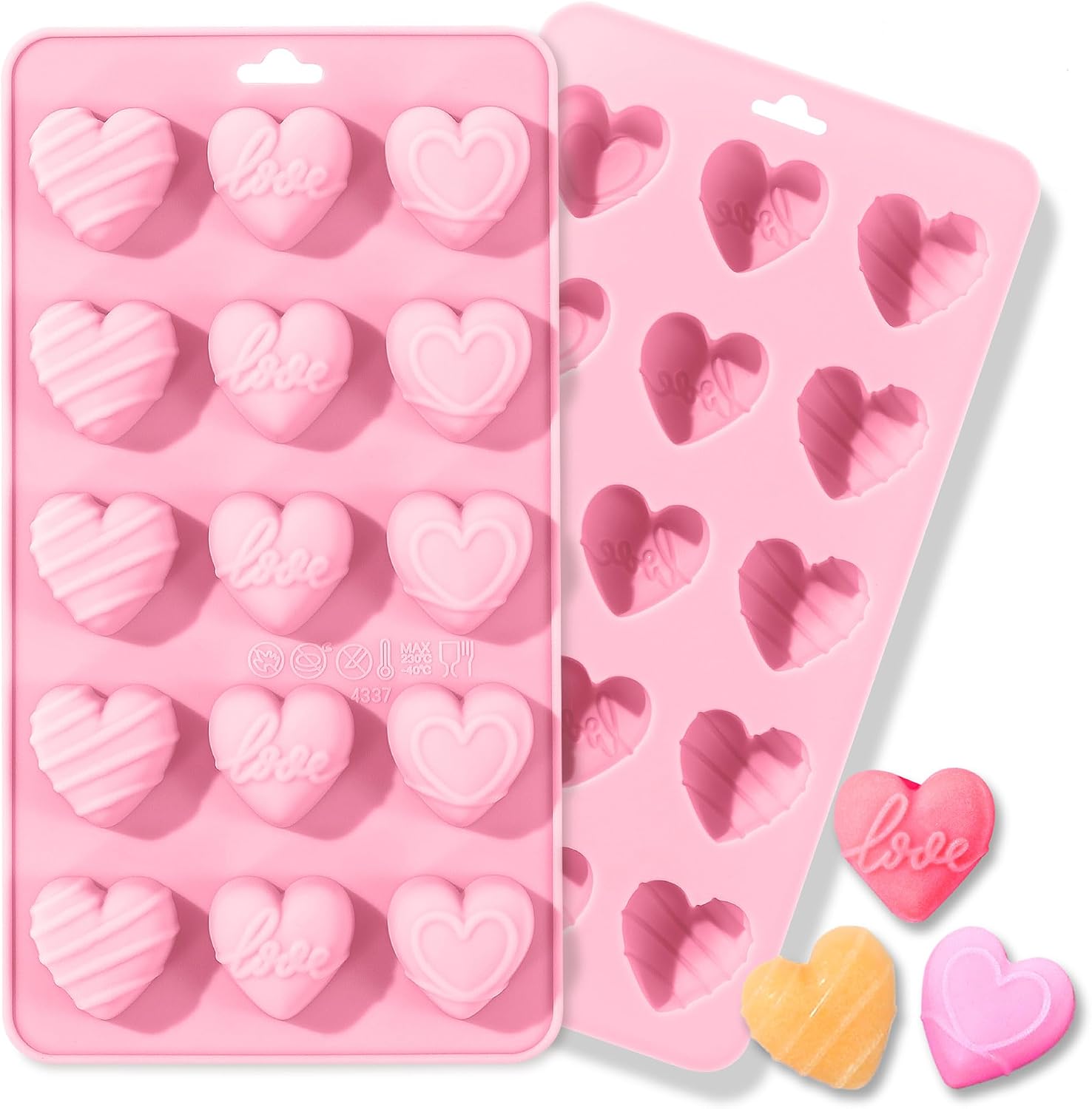 Heart Silicone Molds,Heart Cho - Gummy Candy 评论和价格