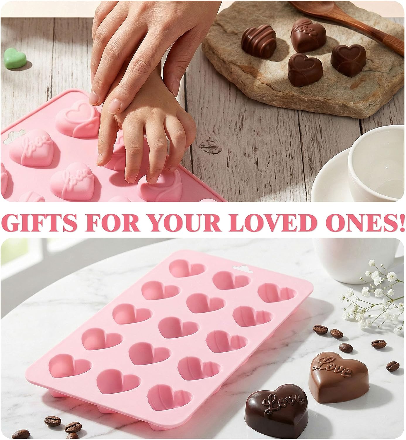 Heart Silicone Molds,Heart Cho - Gummy Candy 评论和价格