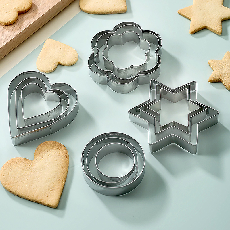 3pcs/Set Stainless Steel Cooki - Cookies Pack 评论和价格